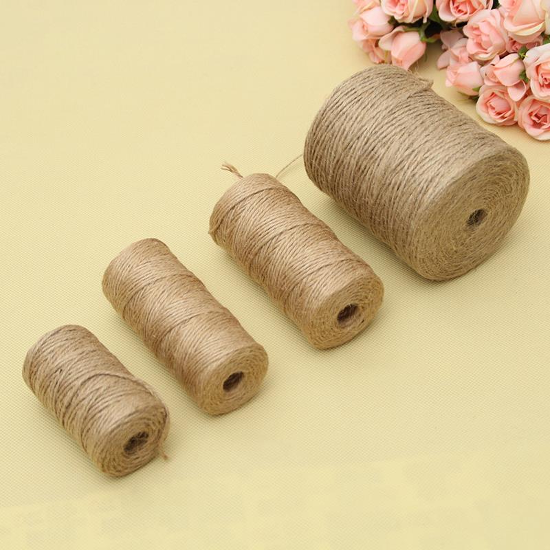 Twine Jute Natural - 30/50/300 미터 자연 빈티지 황마 로프