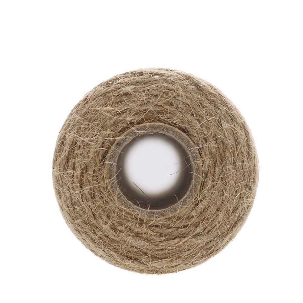 Twine Jute Natural - 2개입 X 333피트 2mm 3겹 황마끈,