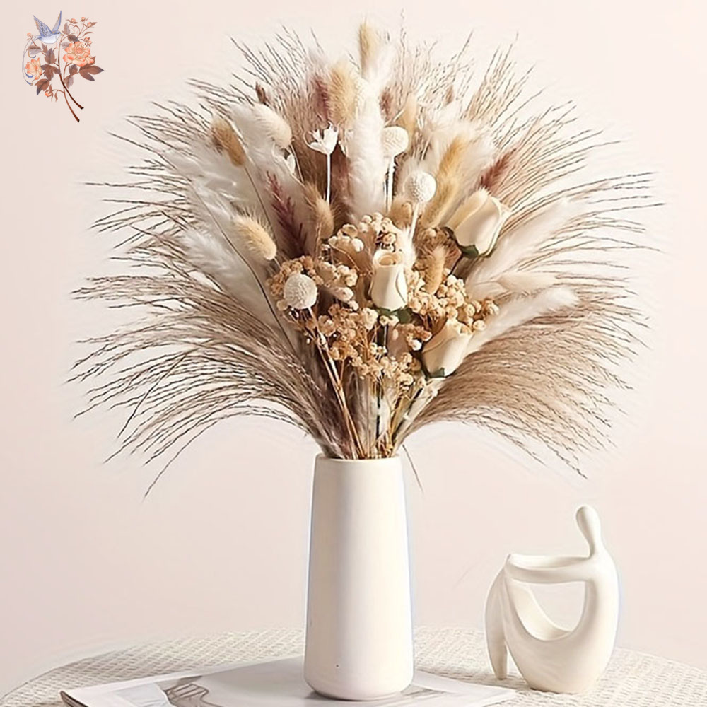 80개 인조 드라이플라워 부케, 인테리어 홈 테이블 장 - Dried Flower Bunch 리뷰 및 가격