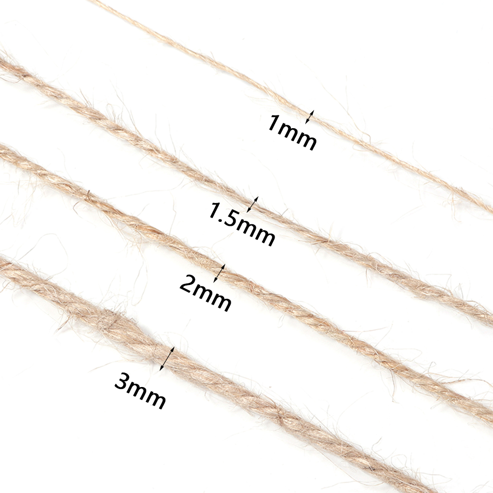 100미터 천연 황마 끈 리본 공예 빈티지 황마 로프  - Twine Jute Natural 리뷰 및 가격