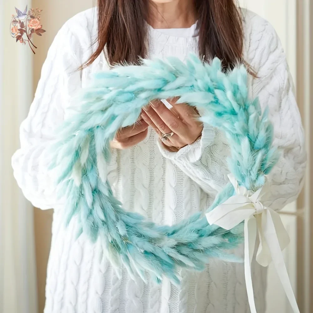 100Pcs 천연 토끼 꼬리 잔디 말린 꽃 꽃다발 홈  - Dried Flower Bunch 리뷰 및 가격