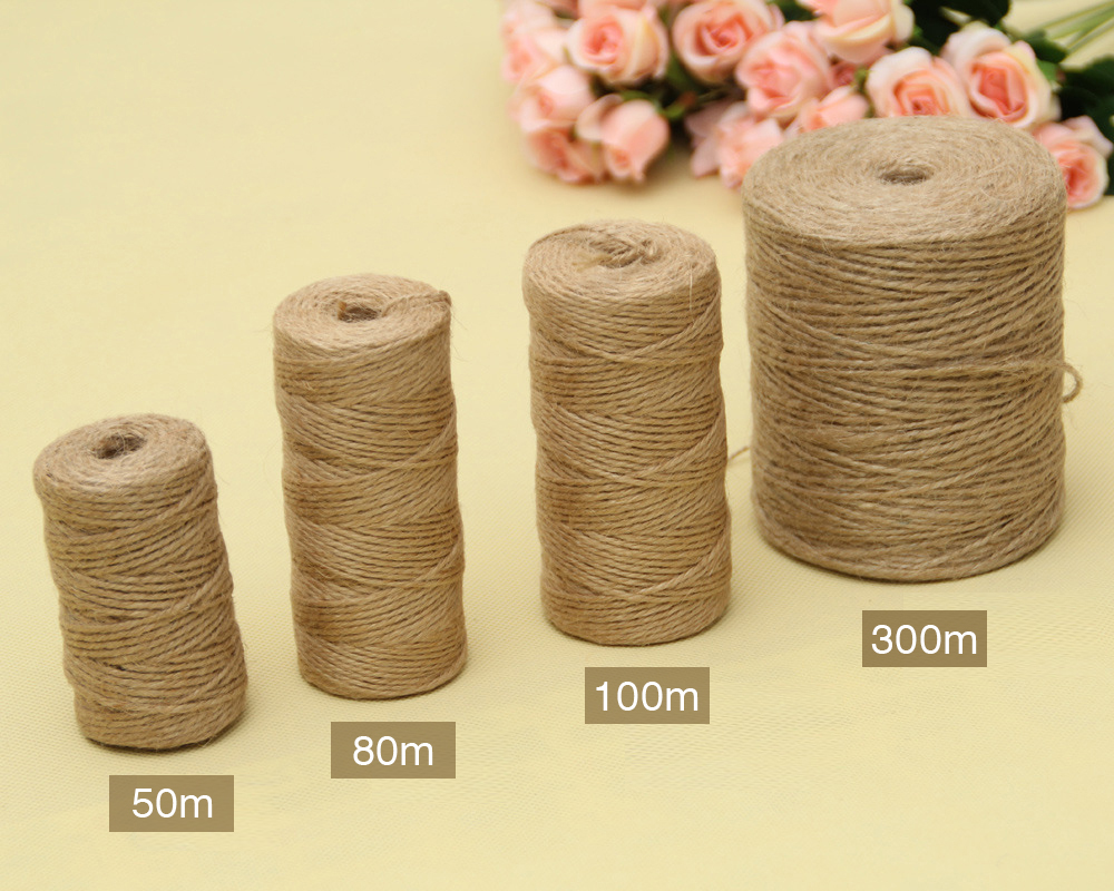 50/80/100 미터 자연 빈티지 황마 로프 코드 문 - Twine Jute Natural 리뷰 및 가격