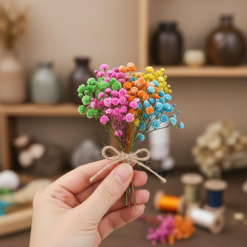 웨딩 신랑 들러리 버튼홀 미니 자연 건조 꽃 꽃다발 1 - Dried Flower Bunch 리뷰 및 가격